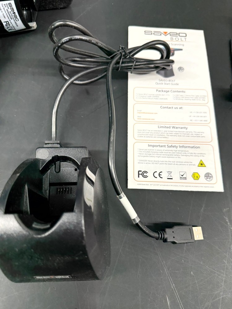 SAVEO SCAN M22D-BH Handheld Barcode Scanner + Charging Cradle