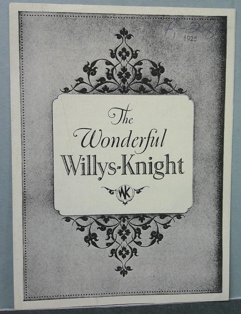 1925 Willys-Knight Sales Folder