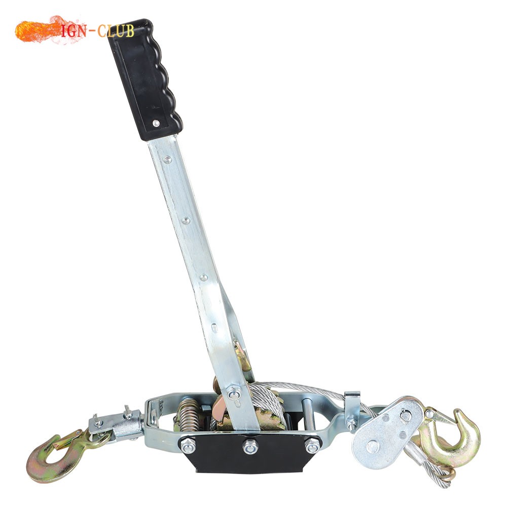 Cable Puller 4 Ton Dual Gear Power Puller Heavy Duty Hand Power
