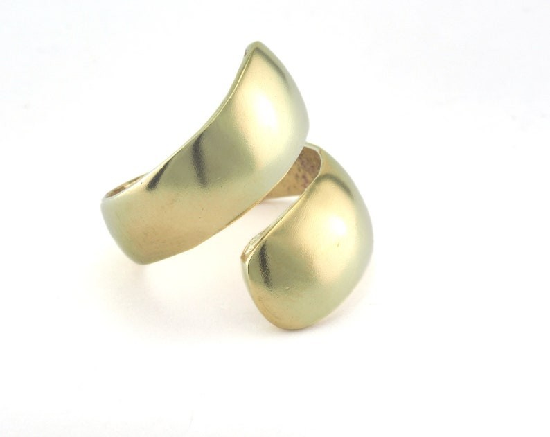 Adjustable Wrap Ring Raw brass-Antique silver-Shiny Silver-Gold 8us size 2987