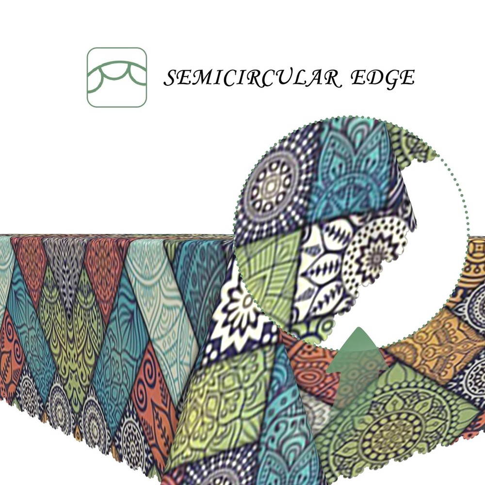 ggaimwf 52x70 Inch Boho Rectangular 70" x 52" (Rectangular), Color 4