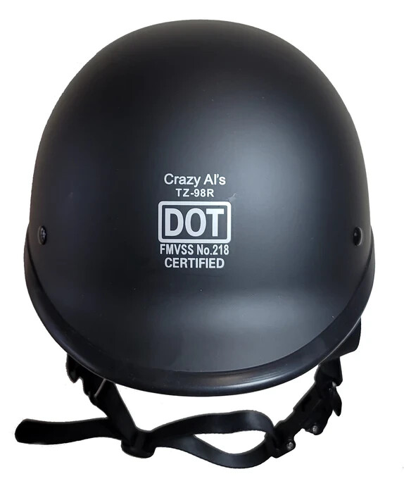 REAL Crazy Al'sWORLD'S SMALLEST LIGHTEST Switchback Reversible Helmet FlatBlack