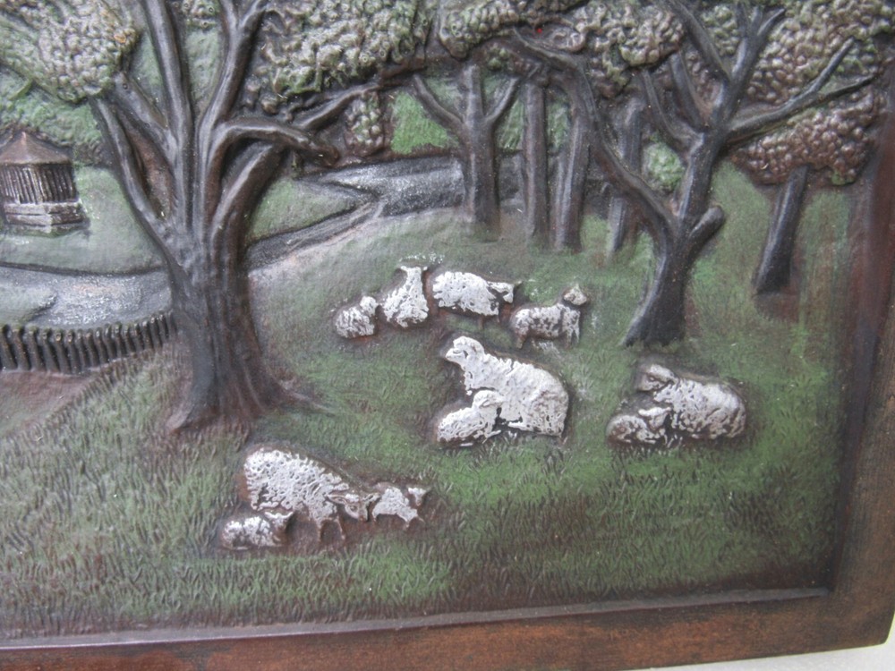 1976 Hershey Molds Ceramic 3D Spring Time Approaching Storm Wall Art Plaque VTG