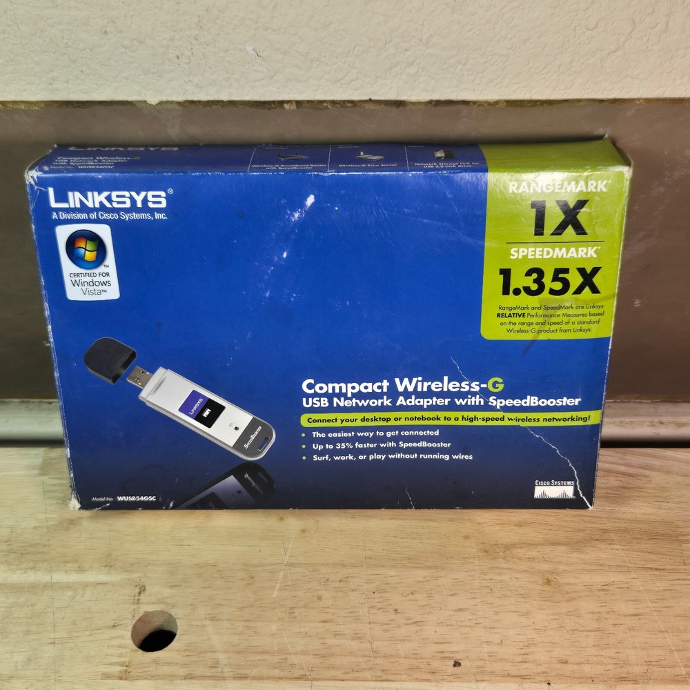 Linksys Cisco Wireless-G USB Adapter WUSB54GC