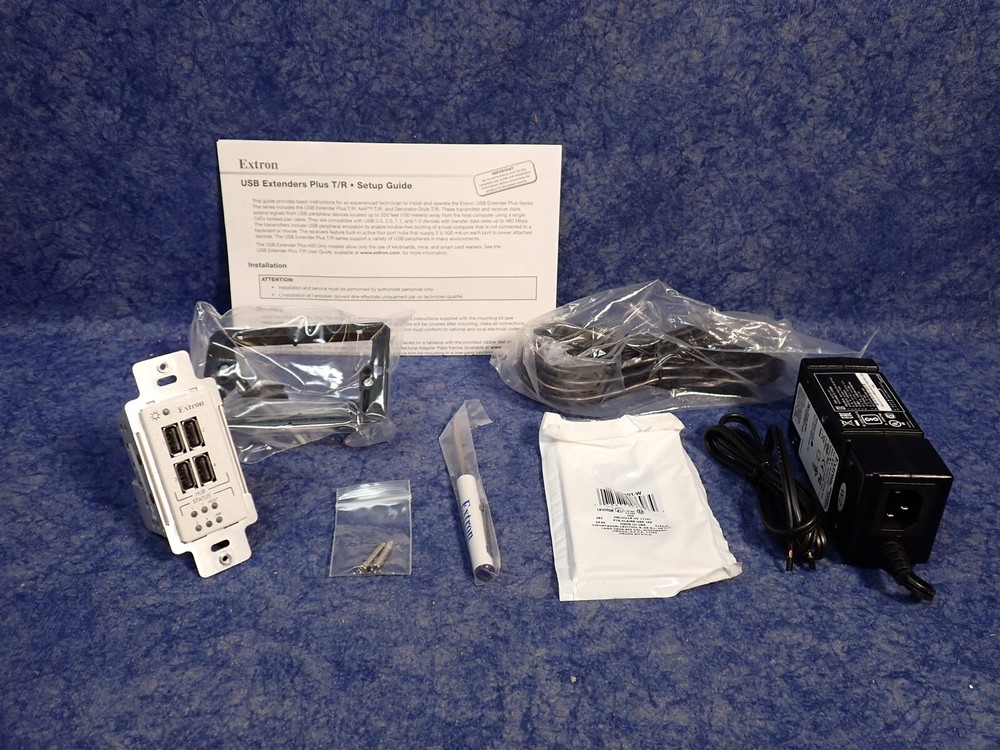 Extron USB Extender Plus D R - White / 60-1473-23 Receiver Decorator-Style (C3)