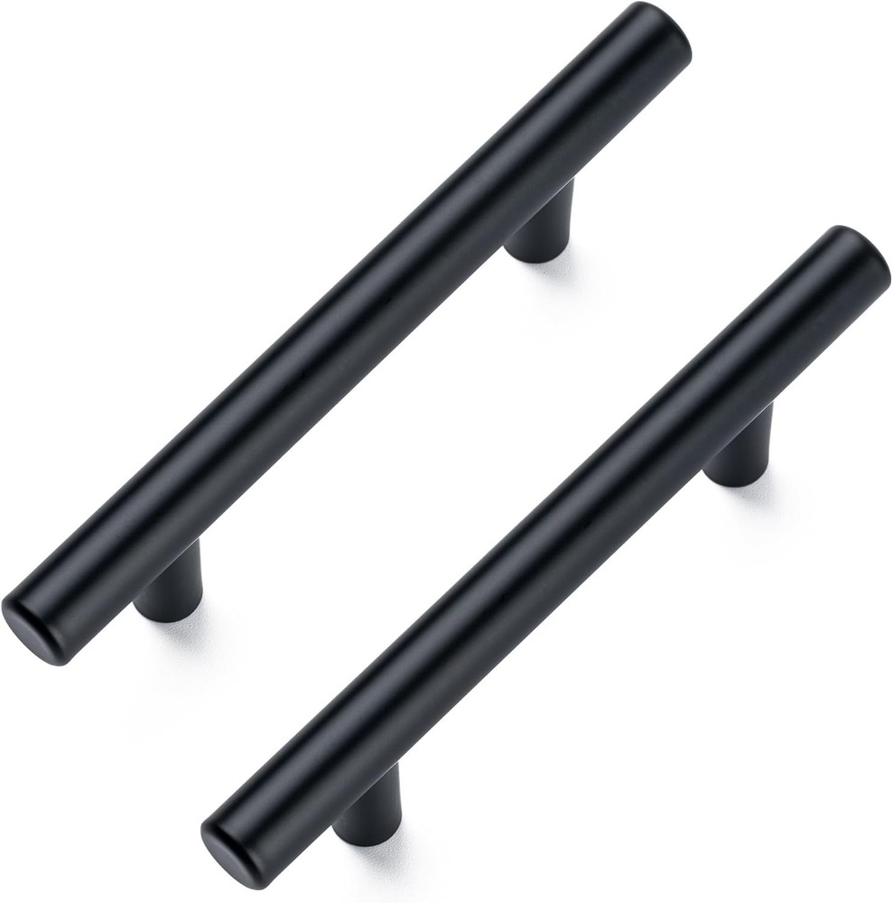 10 Pack 5'' Cabinet Pulls Matte Black Stainless Steel Kitchen