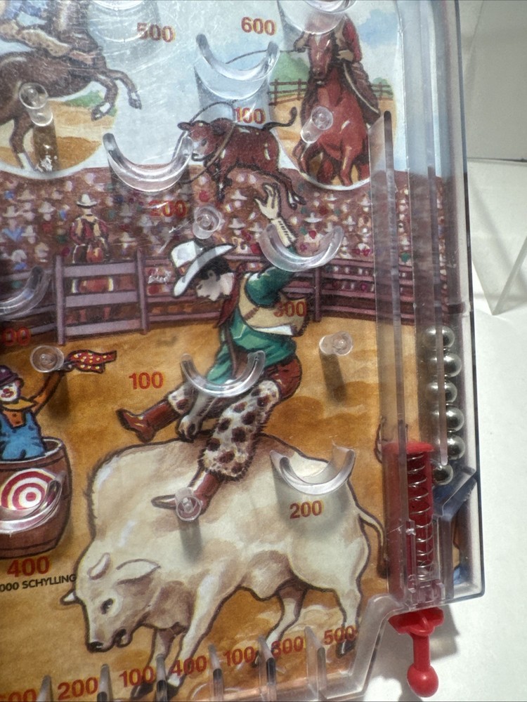 2000 Schylling Rid'em Cowboy Pinball Game