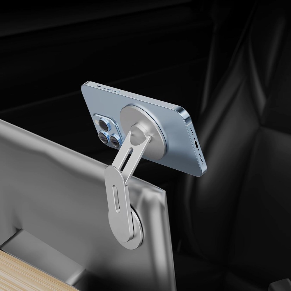 Doolkin® Pizo Mount 2, Laptop Phone Holder, Adjustable Stand, Silver