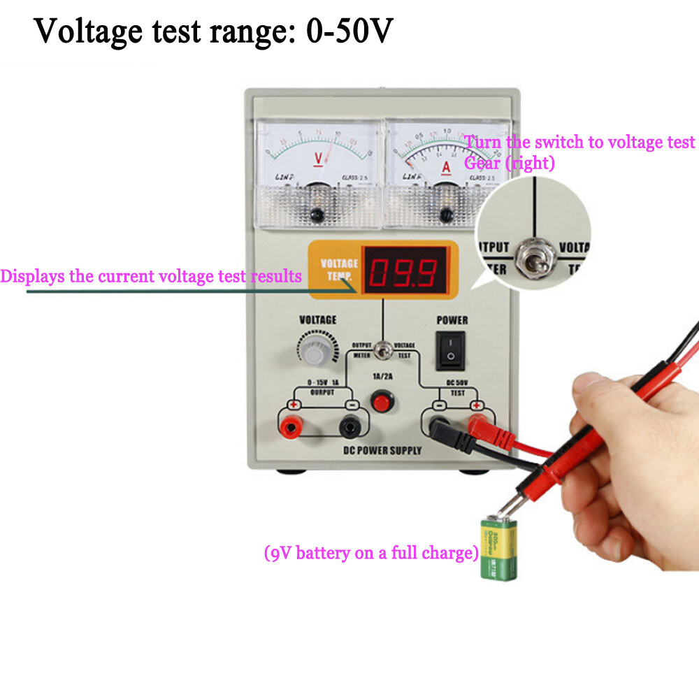 Adjustable DC Voltage Stable Power Supply 15V 2A Maintenance Workbench