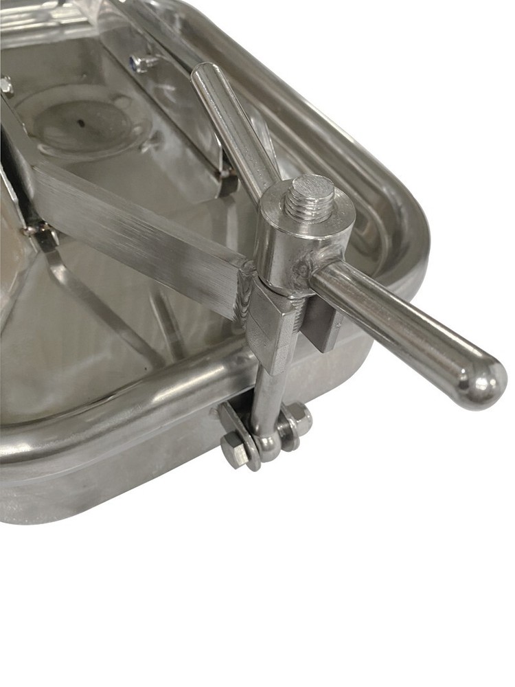 Sanitary Pressure Rectangular Manhole SS304 Manway Cover Tank Drink US Tool