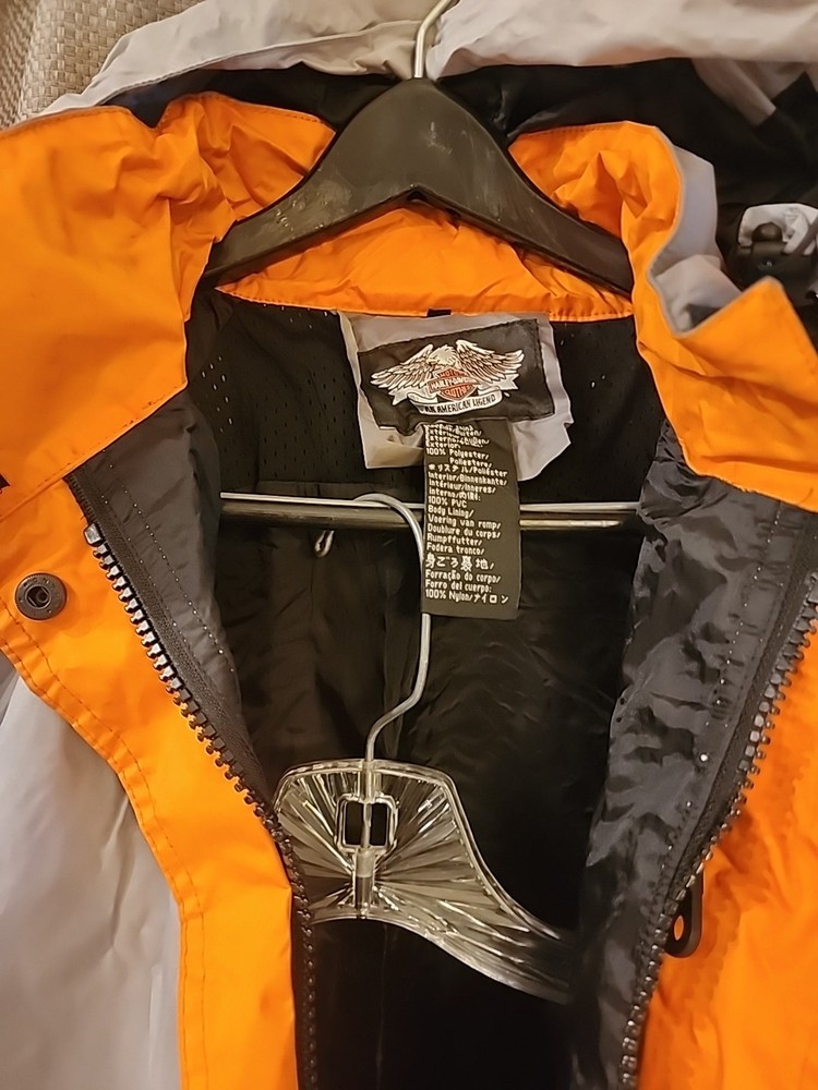 Harley Davidson Rain Suit Size Small Reflective Wear Nice Condition