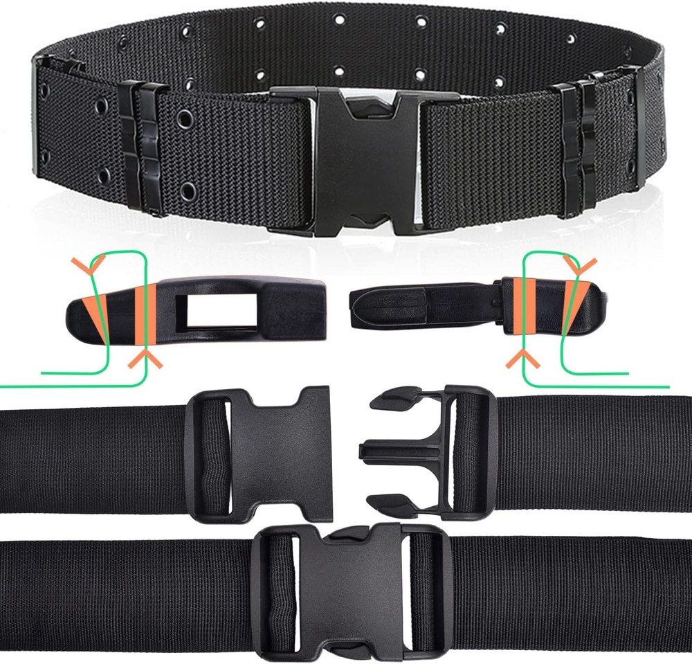 5 Pack 2 Inch Quick Side Release Plastic Buckle Clips Snaps Military Dual