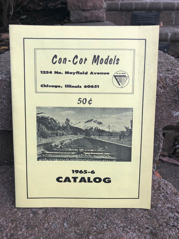 1965-6 Con-Cor Models for Railroads Train Catalog