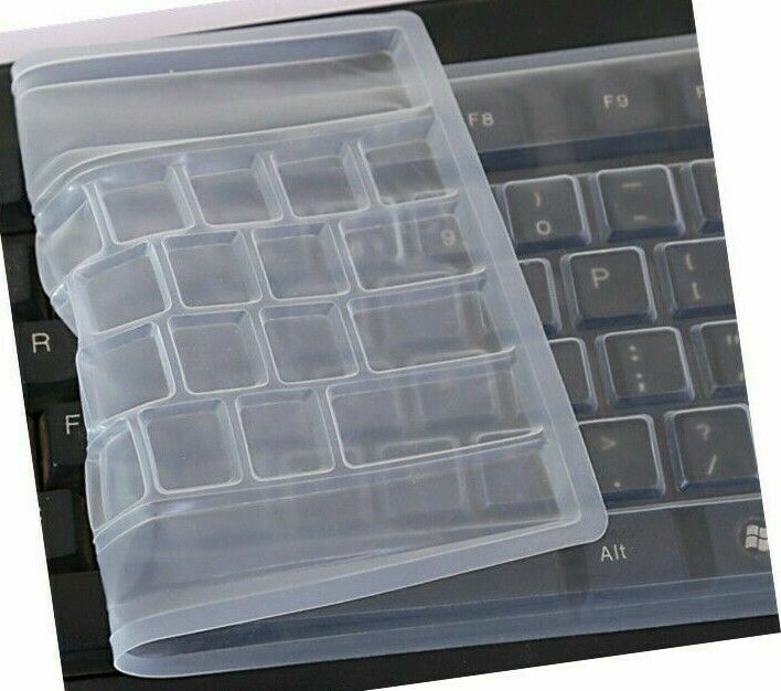Desktop PC Keyboard Cover Protector Silicone Clear Spill Proof Skin Washable
