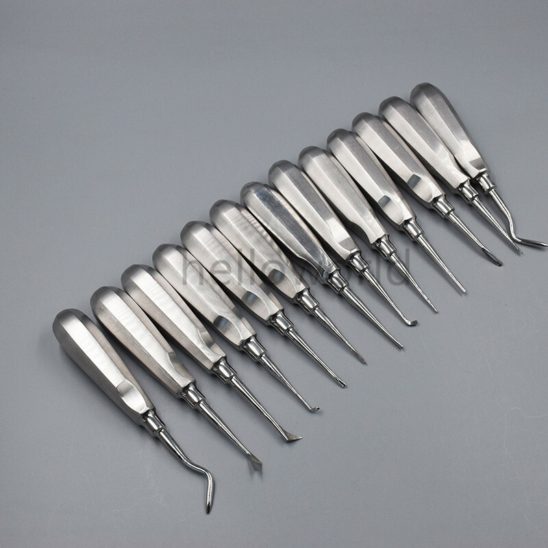 Dental Extraction Elevators Luxation Apical Root Tip Elevator Kit 13 Pcs/set
