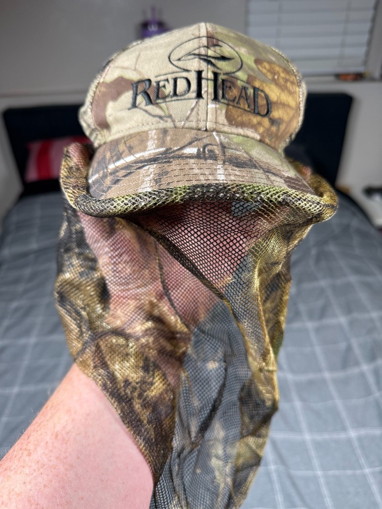 RedHead Camo Face Mask Snapback Cap