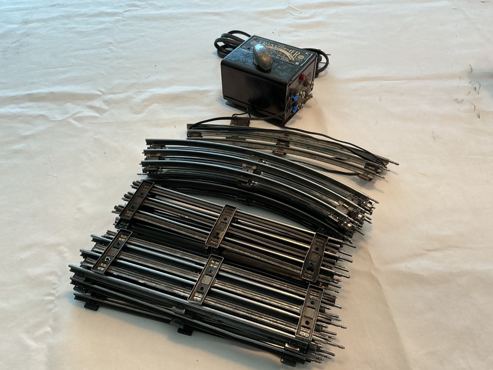 MARX Postwar Steam Engine Set w. Transformer Tracks Freight Car Set 0 scale