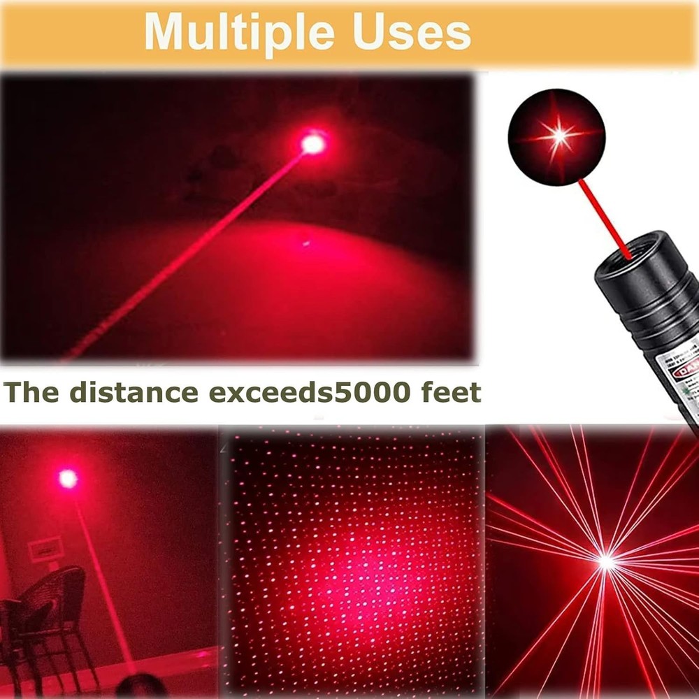 Laser High Power Pointer, Red Laser Pointer Indicator Light, Long Range Laser...
