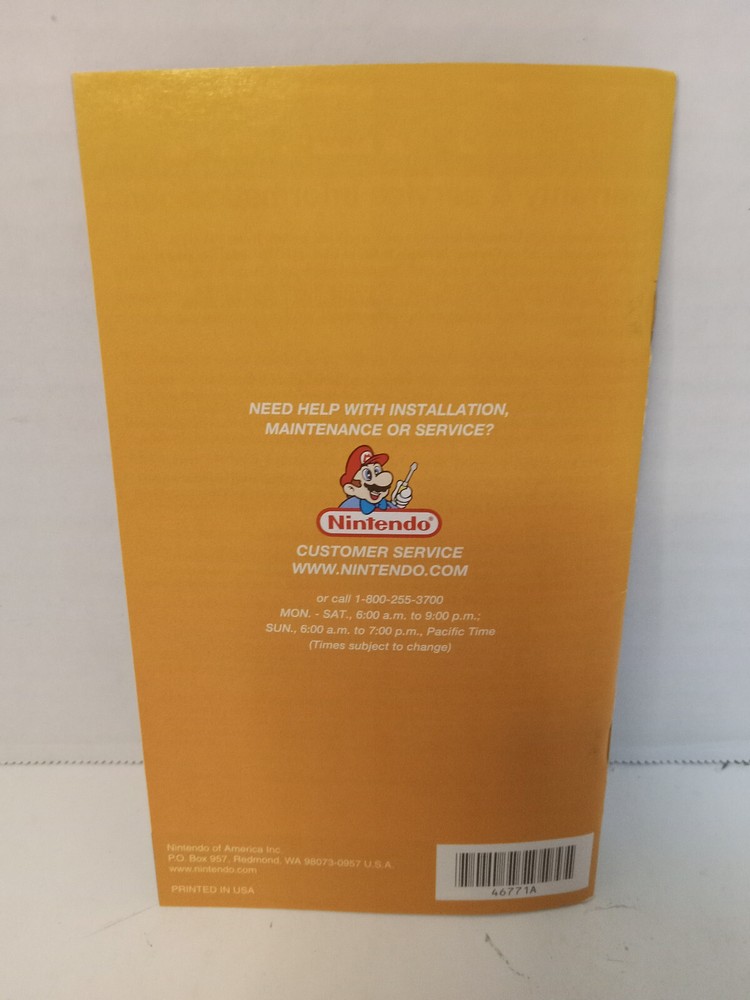 Nintendo Gamecube NBA Courtside 2002 MANUAL ONLY