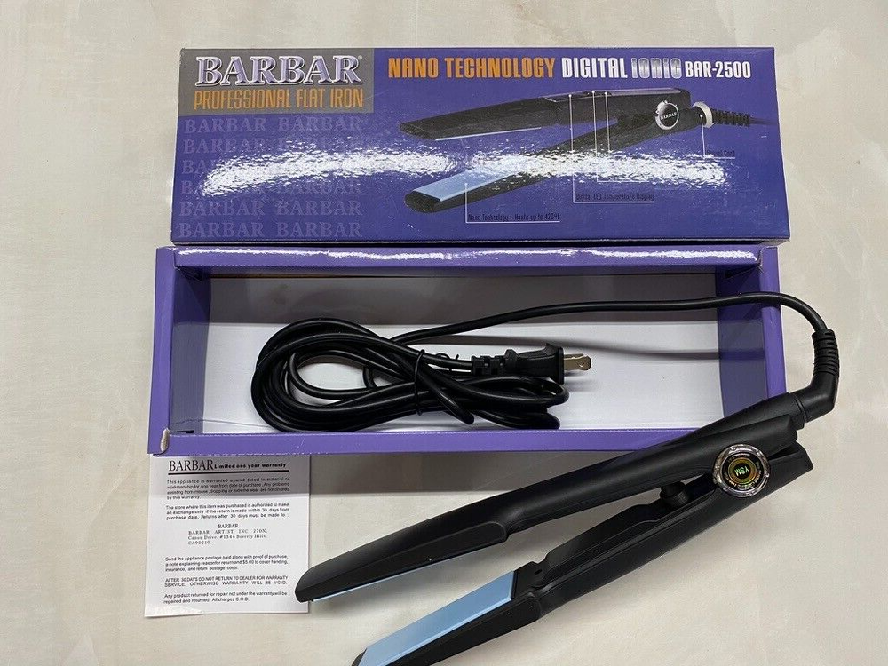 BARBAR NANO TECHNOLOGY DIGITAL IONIC FLAT IRON BAR-2500