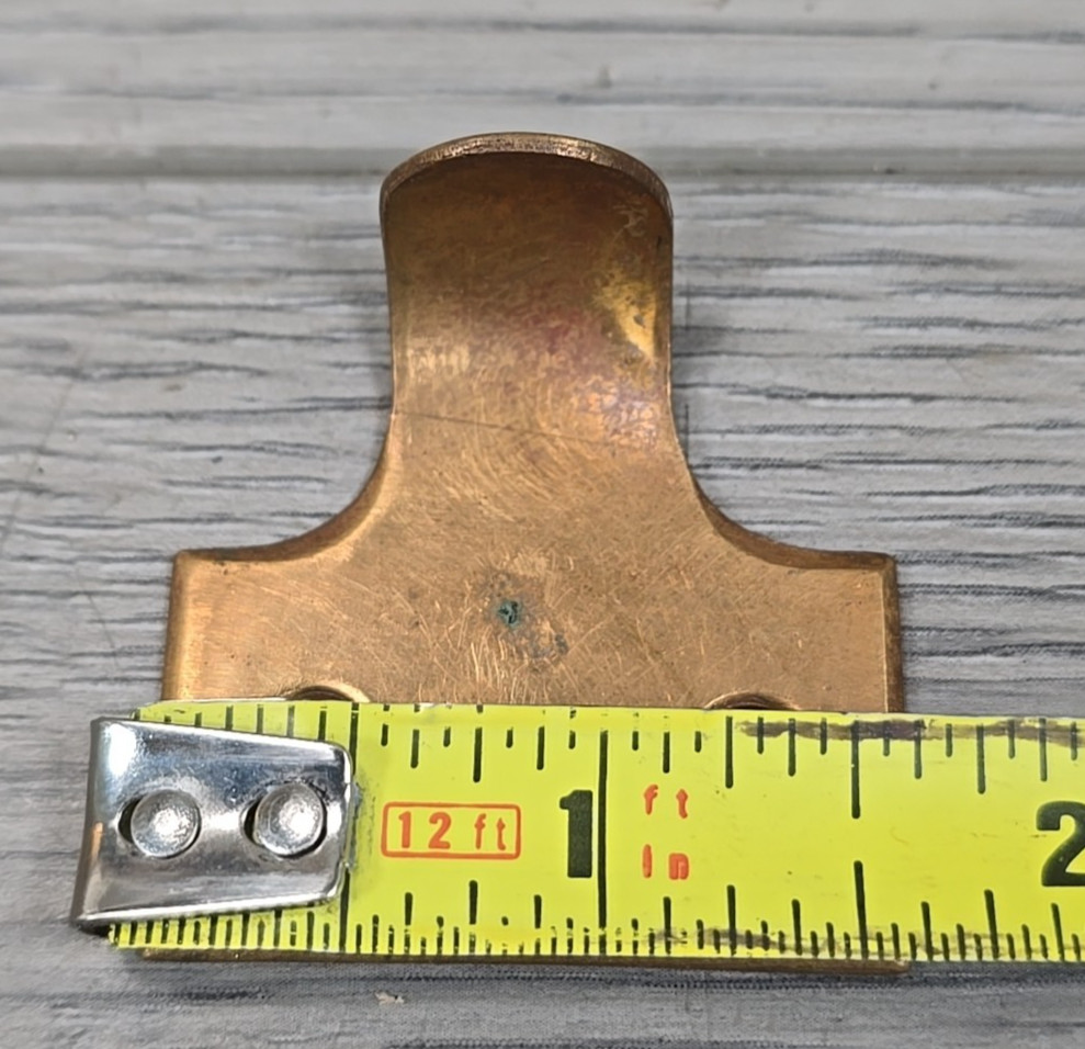 Antique-Style Solid Brass Sash Lifts: Hook Finger Pulls, 3-Piece Set