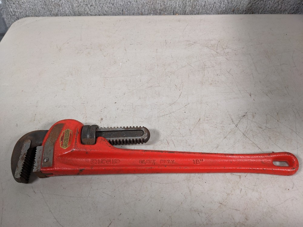 Ridge Tool Ridgid Adjustable Heavy Duty Pipe Wrench 18"