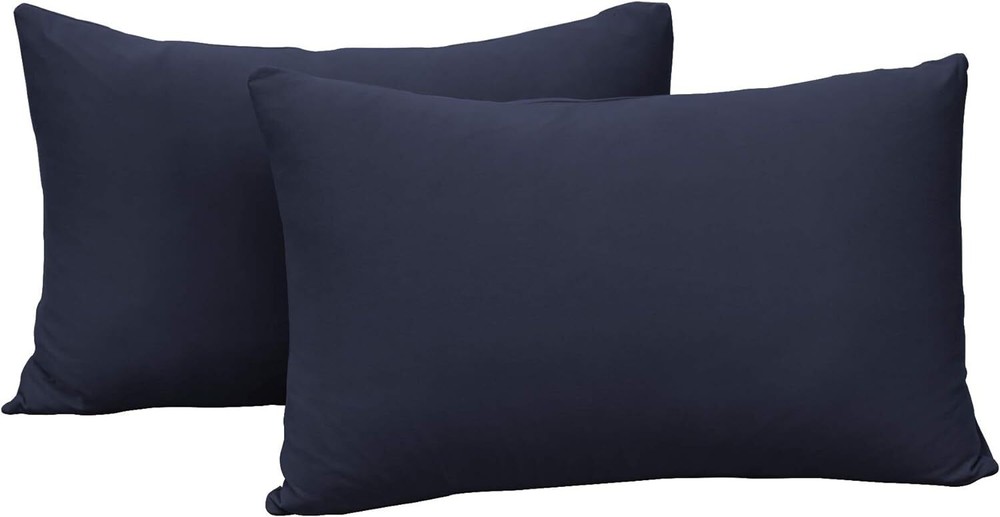 2-Pack Stretch Pillow Cases - Jersey Knit & Ultra Soft Envelope Closure