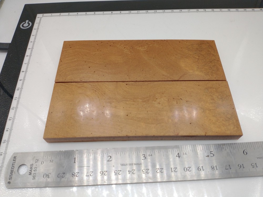 Knife Handle Material Synthetic Composite Polymer Scales Bronze Luster - Pair