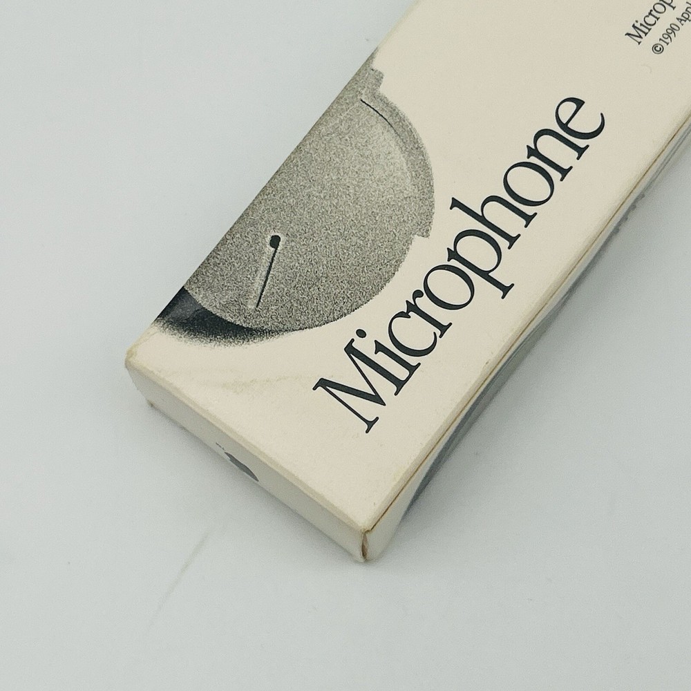 VINTAGE 1990 Apple Microphone Original Box Apple Computer Mic Electronics NEW