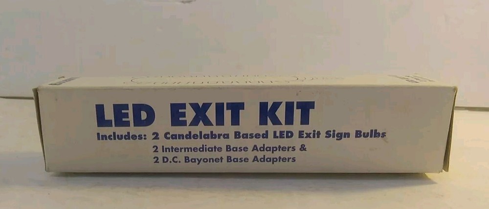 Bulbrite LED Exit Light Kit 2 Sets, 2 Pieces (26 Light LED Unit) 120V NEW!!