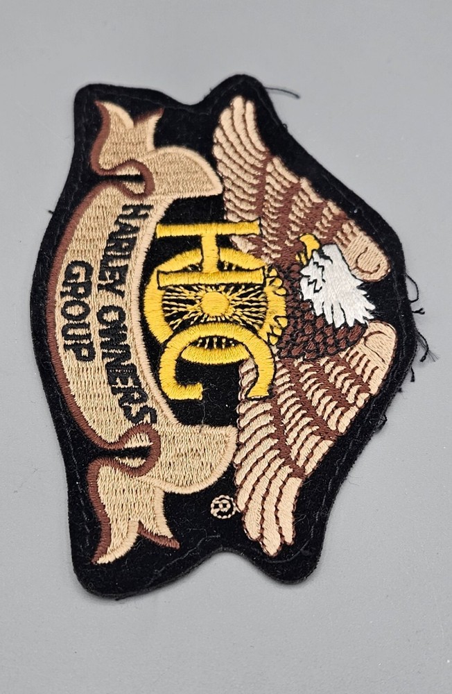 Harley Davidson Patch Owners Group HOG Eagle Claw Vest Jacket Embroidered 4.75"
