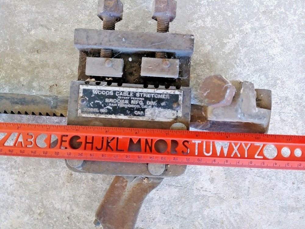 VINTAGE WOODS CABLE PULLER STRETCHER USA