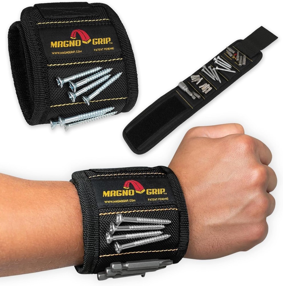 Breathable Magnetic Wrist Band for Construction & DIY - Efficient Tool Organizer