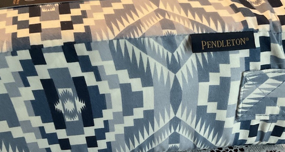 Pendleton KING Cooling Sheet Set Aztec Blue New In Package