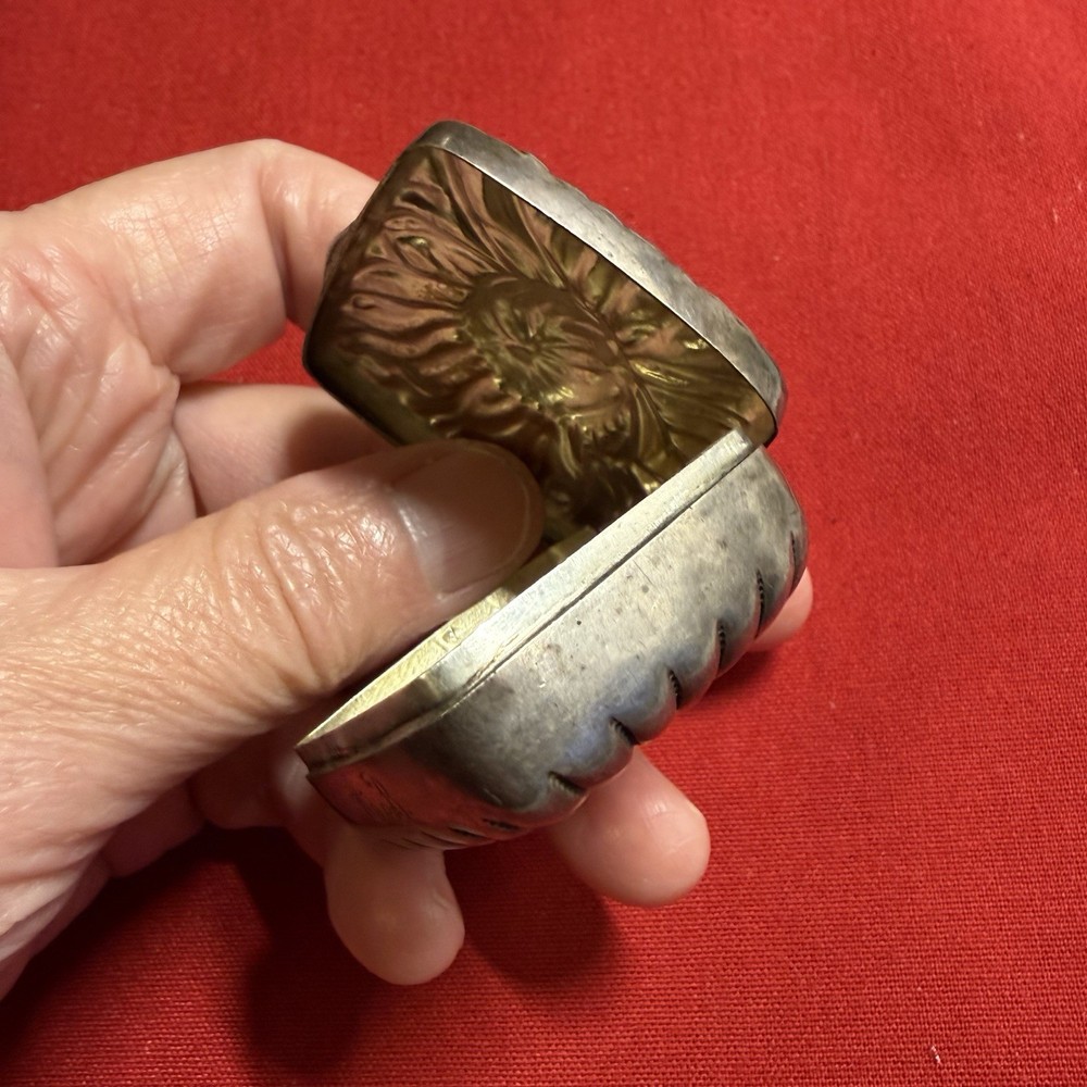 Antique Sterling Silver Pill Box 1638 Hallmarks 29g