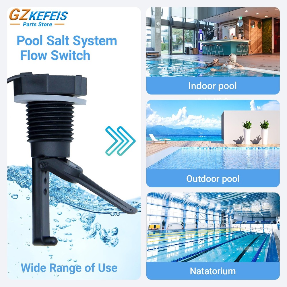 Flow Switch for Hayward,Replacement GLX-FLO-RP,Flow black