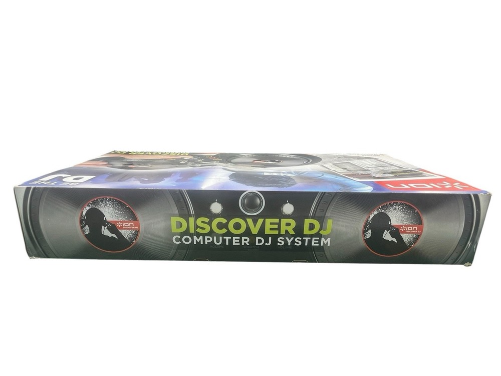 Ion Discover DJ Computer System Dual Turntable USB Controller for Mac PC