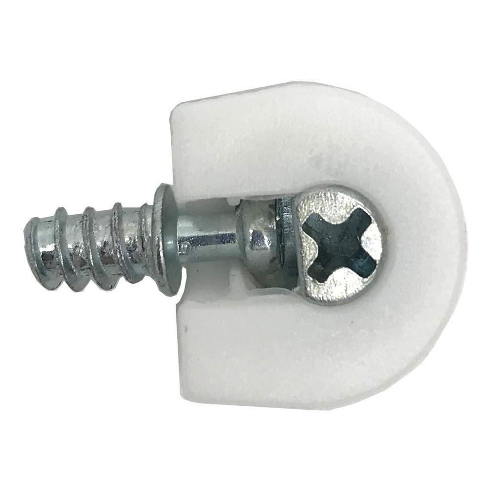 30 Pieces Shelf Support Holder White Pin Peg with Screws