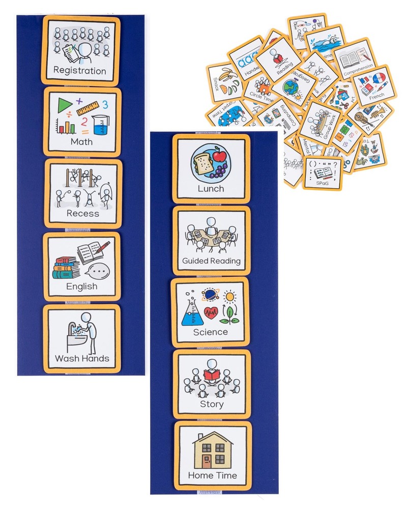 Visual Schedule Routine Chart with pecs Cards to Support communiation for Chi...