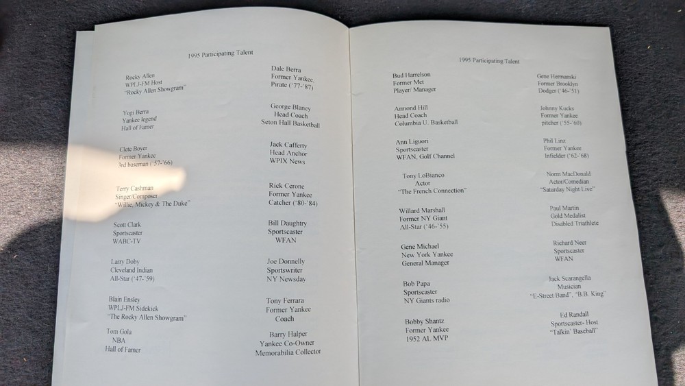 1995 Scooter Awards Program signed by Honorees Dick Vitale and Buffalo Bob