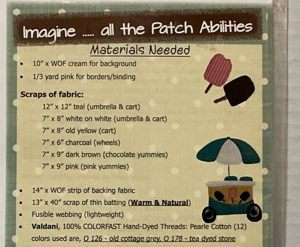 Summer Yummies Table Runner By Patch Abilities Inc. MM908