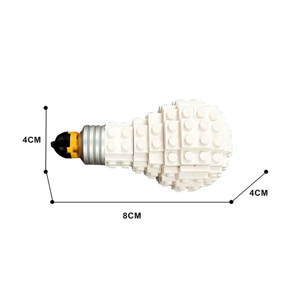Light Bulb Model Collection Display Building Set 142 Pcs