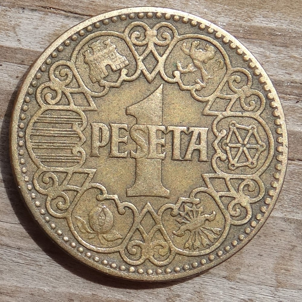 1944 Spain 1 Peseta