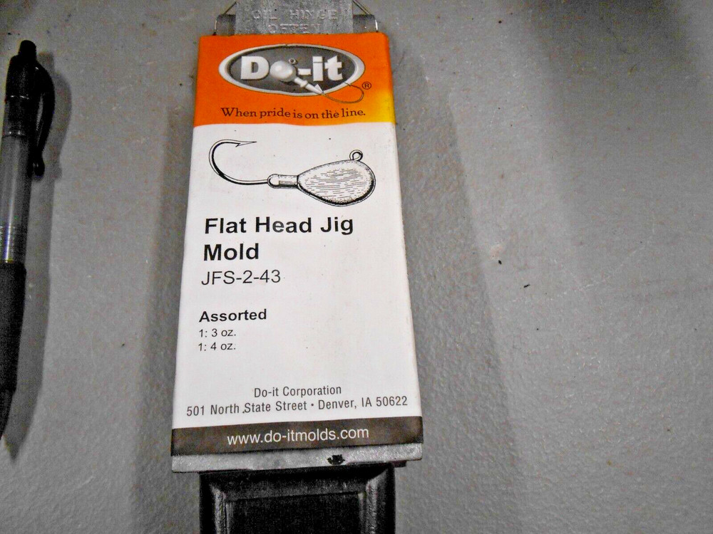 3315 DO-IT FLAT HEAD JIG MOLD 3, 4 oz HEAVY HOOK MODEL