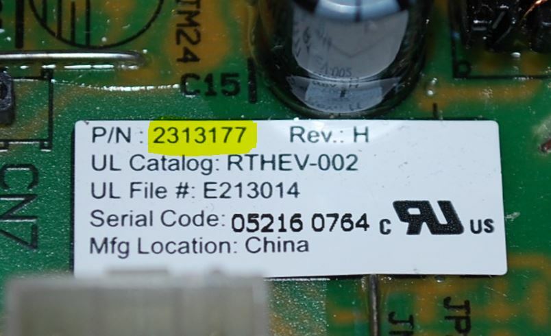 Kenmore Refrigerator Control Board - Part # 2313177