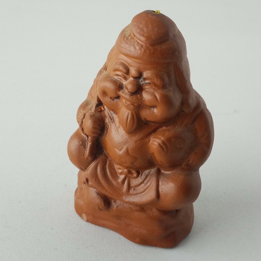 Smiling Buddha Ceramic Incense Burner