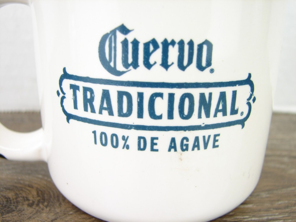 Cuervo Tradicional 100% DE AGAVE Ceramic Coffee Cup Mug