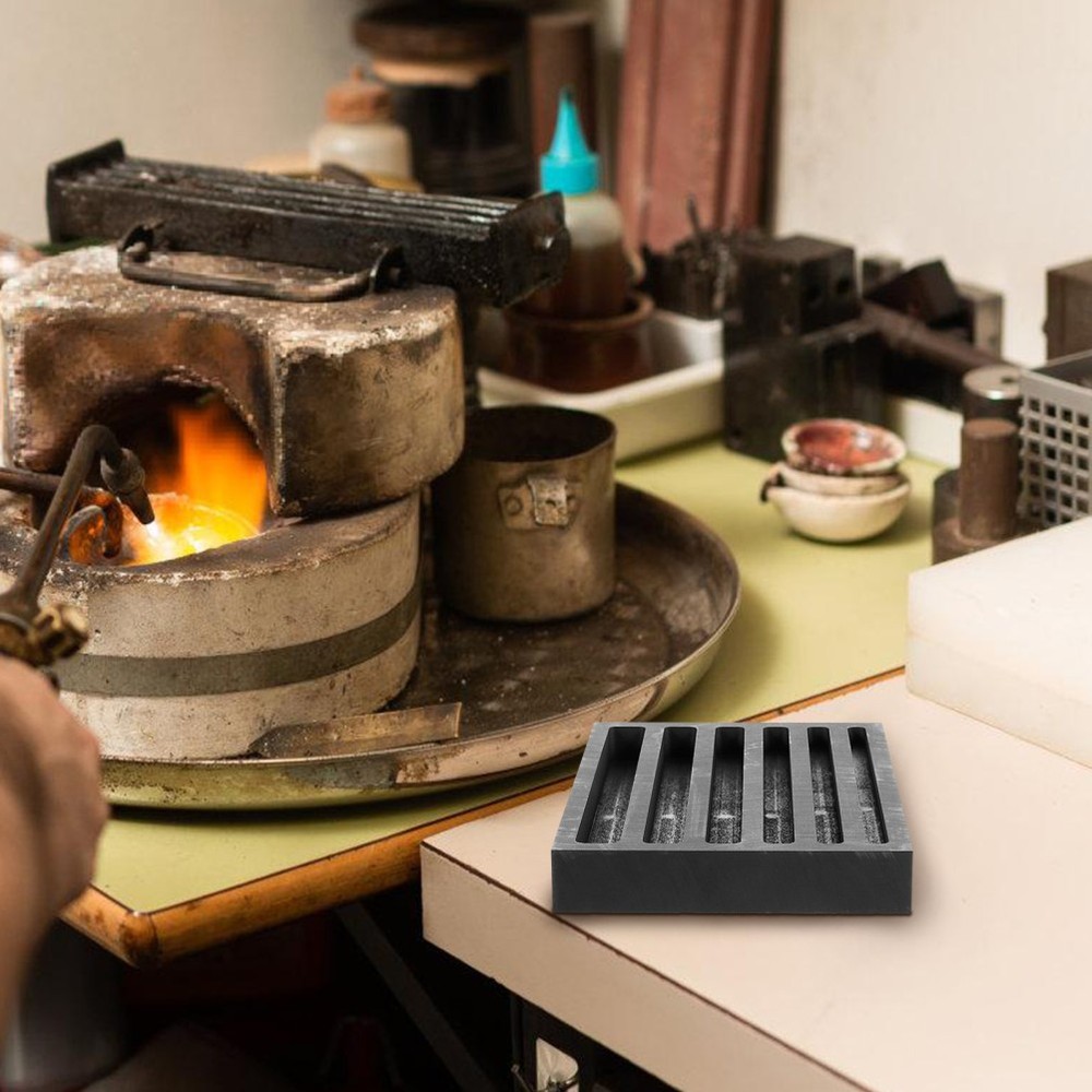 Ingot Casting Molds for Crucible Shapes Silver Graphite