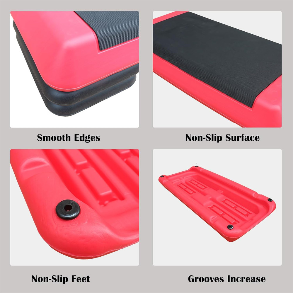 Adjustable Workout Aerobic Exercise Step Platform, Fitness & Exercise Step Platf
