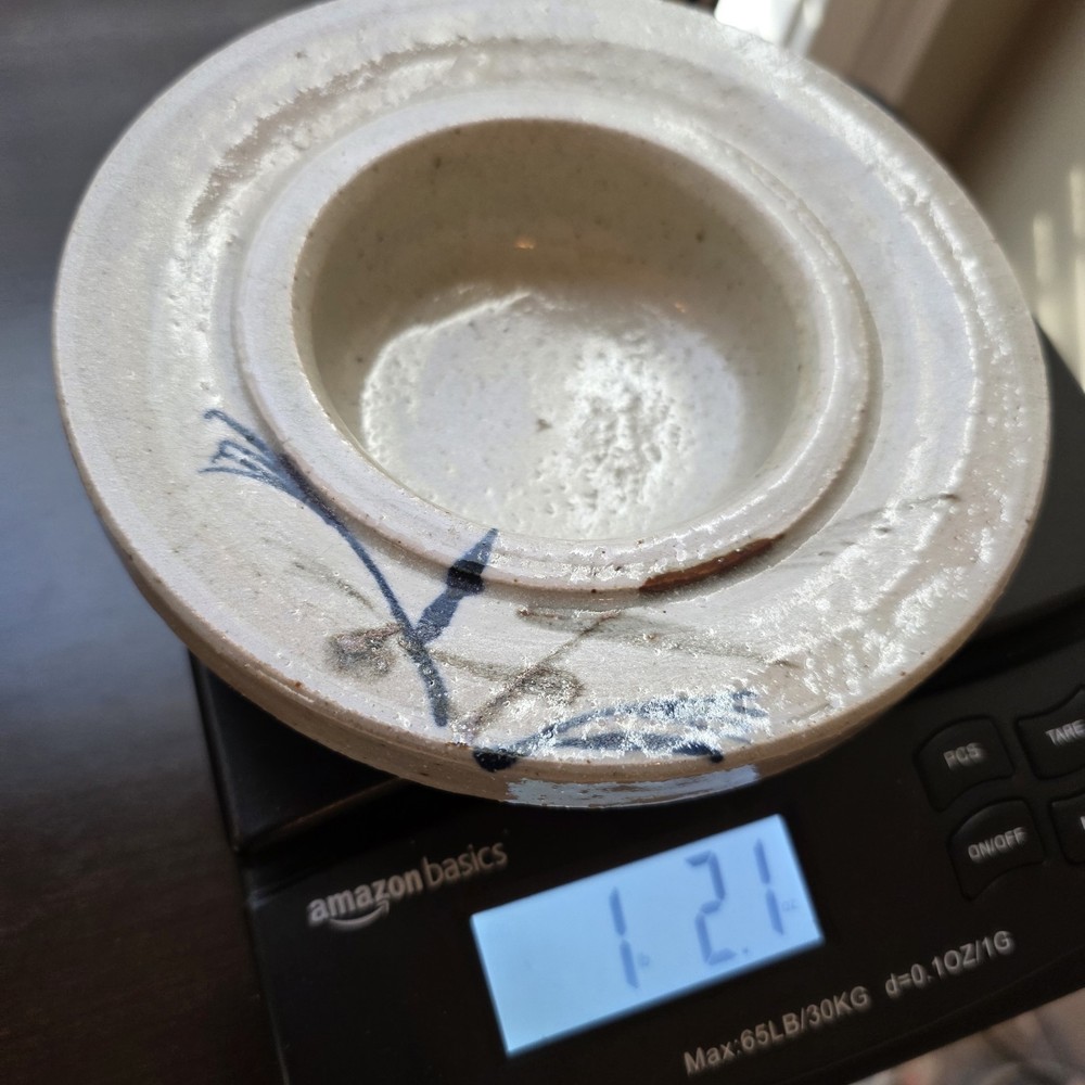 Handmade Stoneware Glazed Tan Large Candleholder